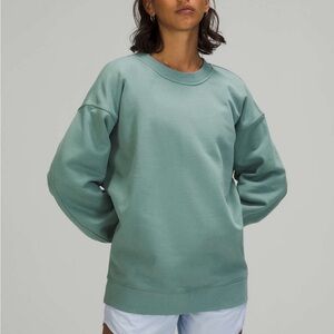 Lululemon Athletica Green Crew Neck Sweater